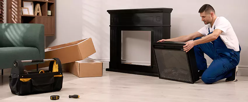 Old Rusted Metal Fireplace Repair And Replacement in Pauline, KS